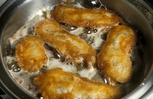 Fried crappie filets